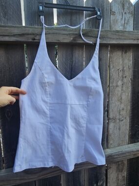Janette Plus NWT White Halter Top 2XL Structured Clean Girl Mobwife